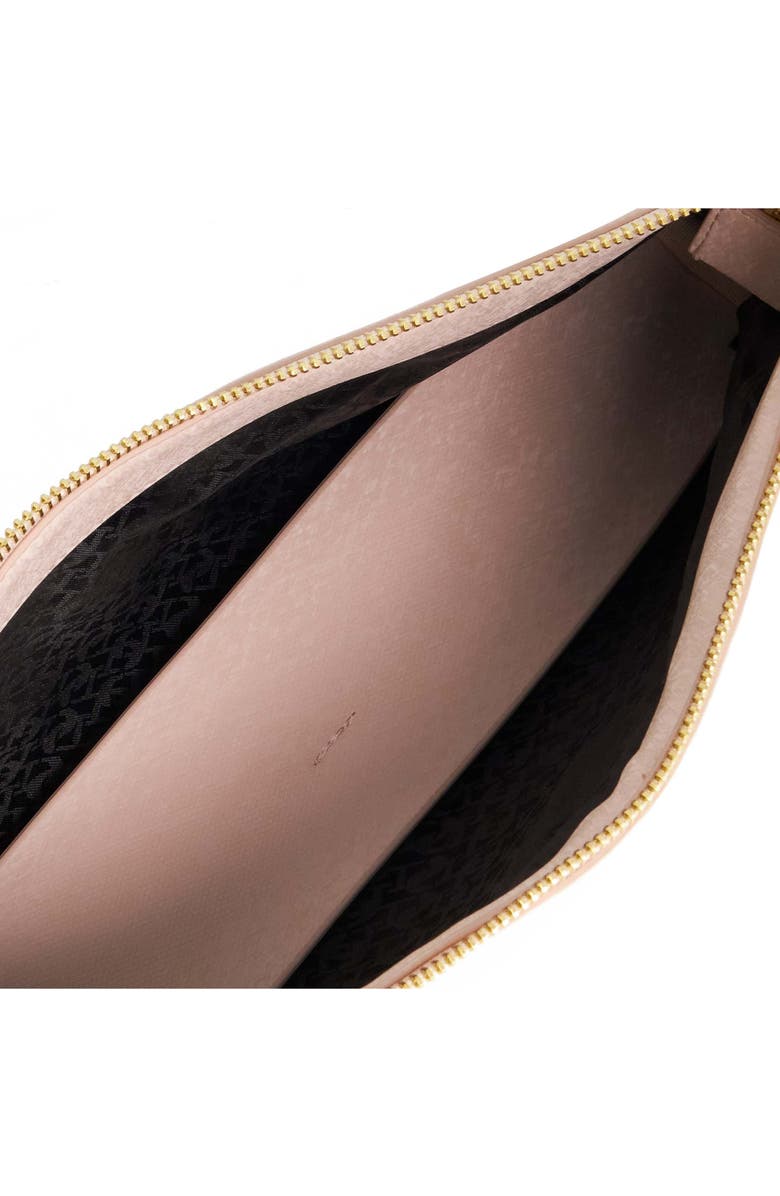 Dune London Earlington Small Zip Shoulder Bag, Alternate, color, Blush