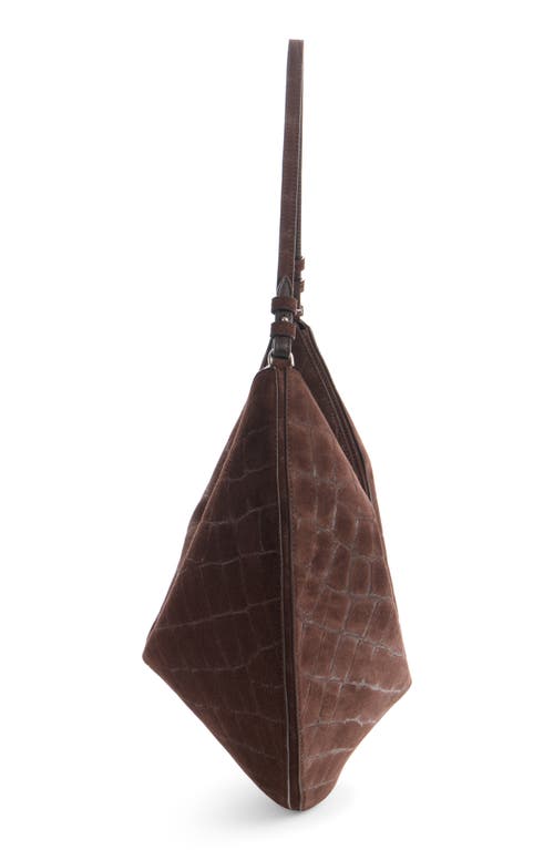 Jacquemus Le Sac Ovalo Suede Hobo Bag