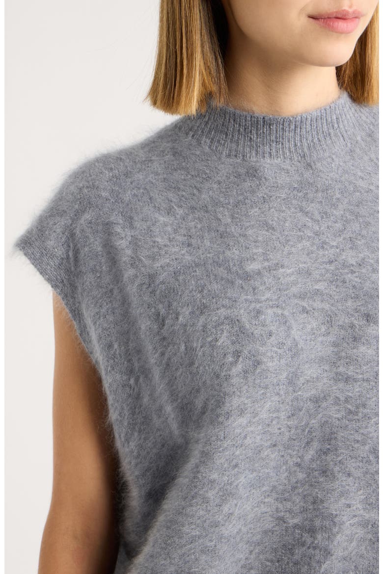 Jada Brushed Cashmere Sweater, Alternate, color, HEATHER GREY