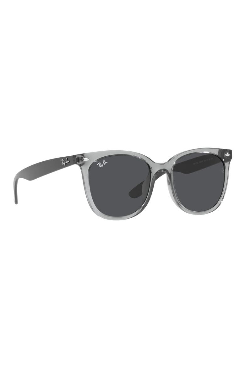 55mm Square Sunglasses, Alternate, color, TRANSPARENT GREY / DARK GREY