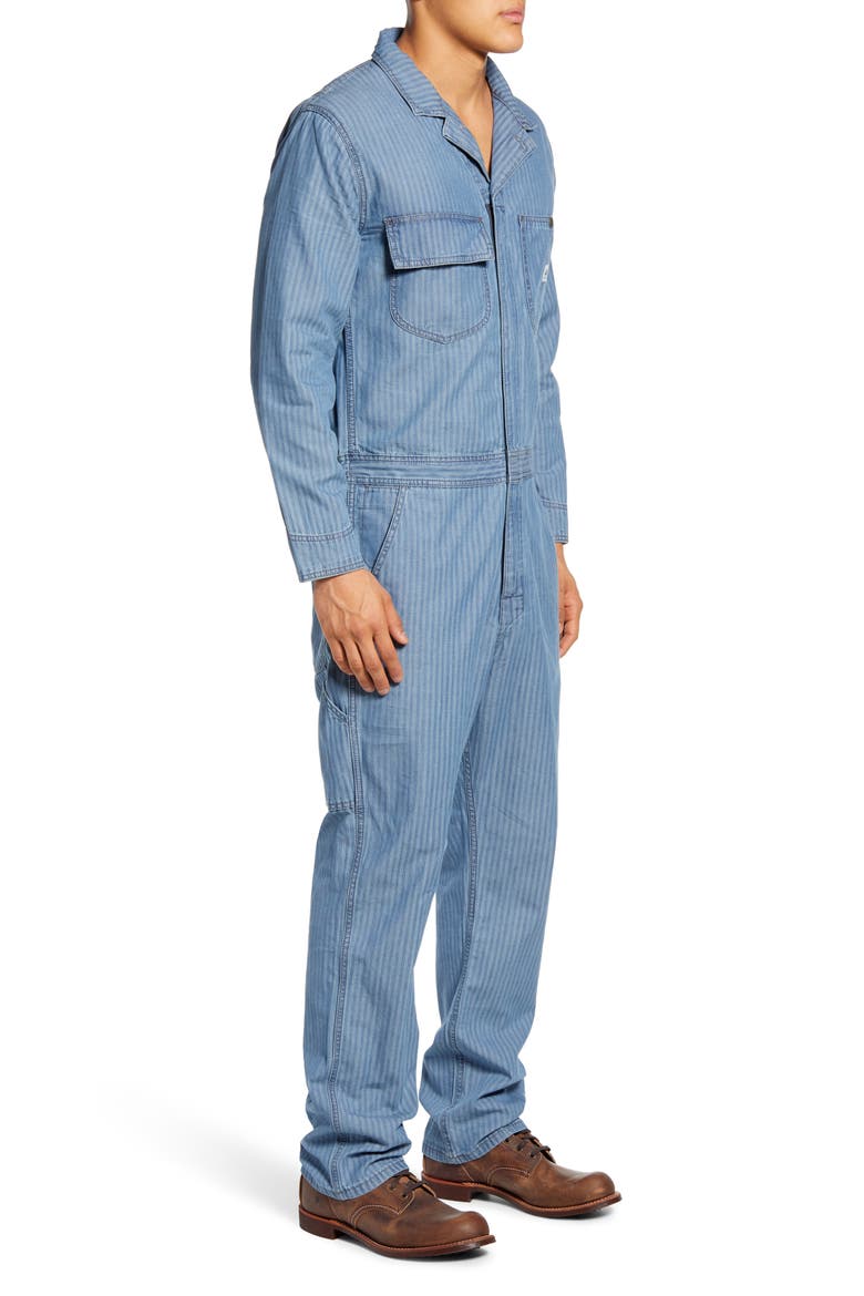 Union-All Slim Fit Coveralls, Alternate, color, ENGINEER STRIPE