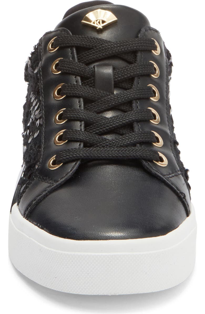KARL LAGERFELD PARIS Marquise Low Top Sneaker, Alternate, color, Black
