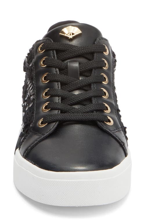 Karl Lagerfeld Paris Marquise Low Top Sneaker In Black