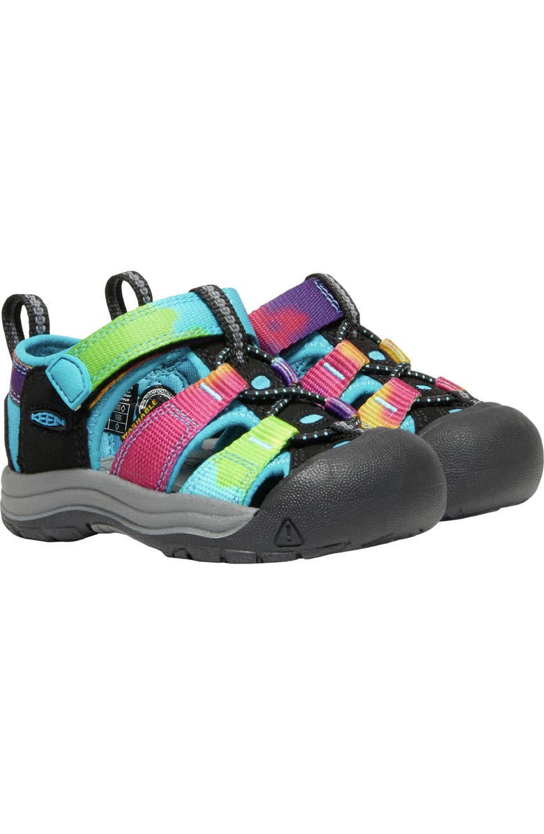 KEEN Kids' Newport H2 Water Friendly Sandal, Main, color, Rainbow Tie Dye