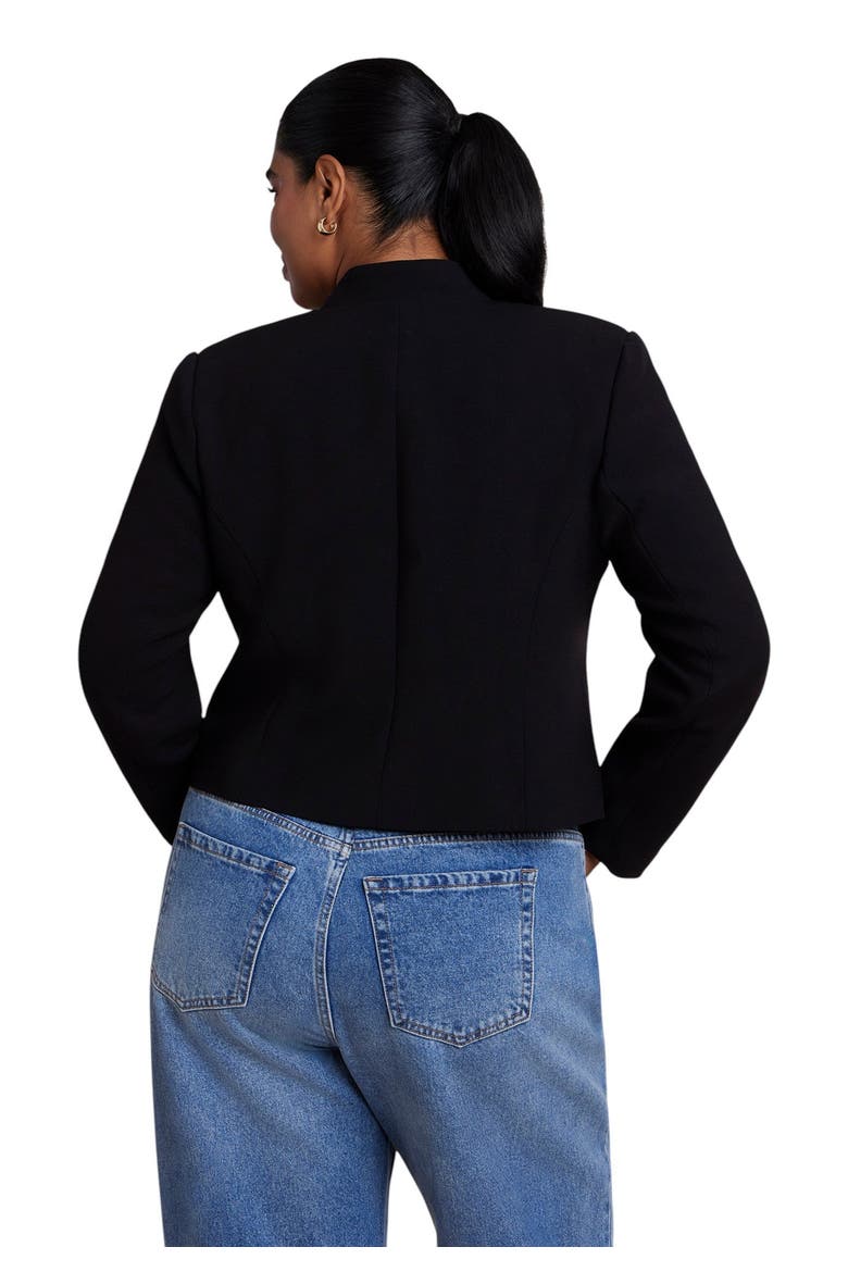 Patch Pocket Tailored Jacket (plus), Alternate, color, BLACK ONYX