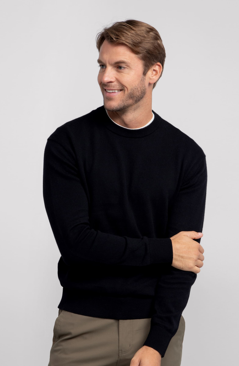 Jack Archer Anytime Crewneck Sweater, Main, color, True Black