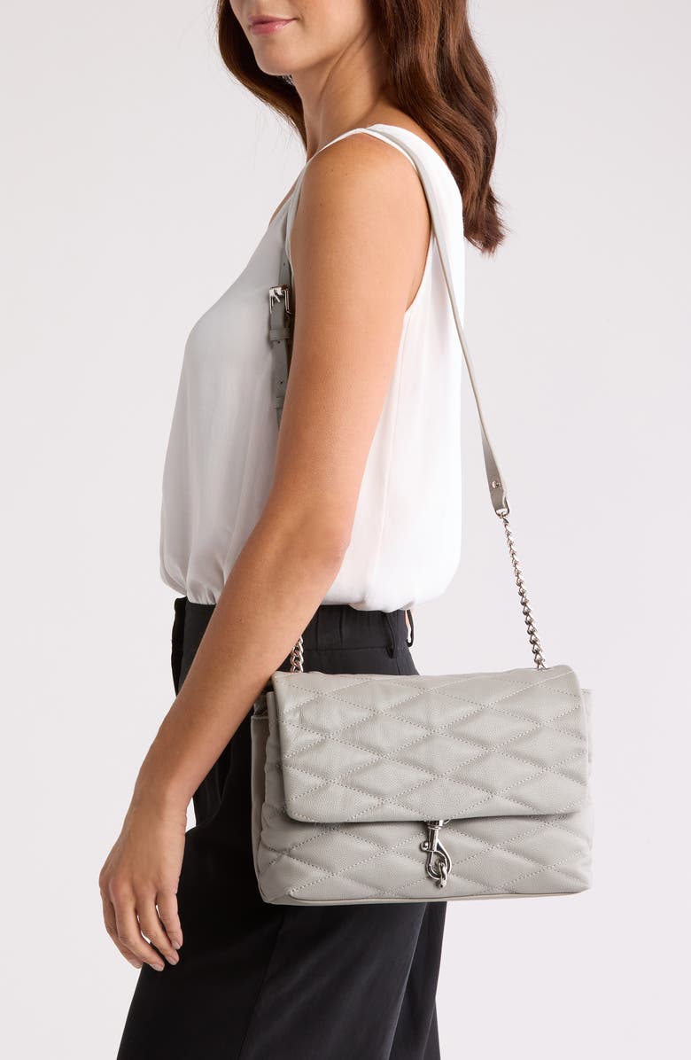 Rebecca Minkoff Edie Quilted Leather Convertible Crossbody Bag, Alternate, color,