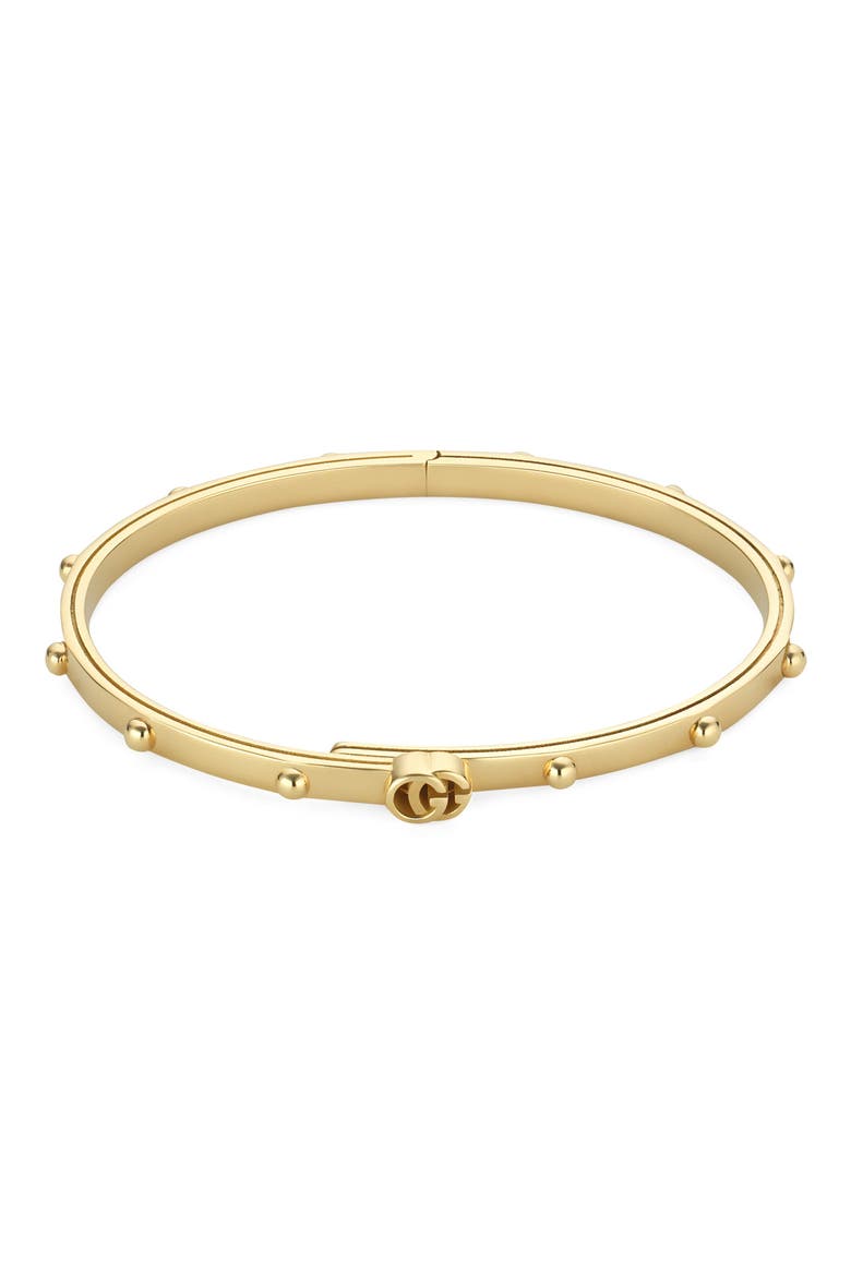 GG Running Bangle, Main, color, YELLOW GOLD