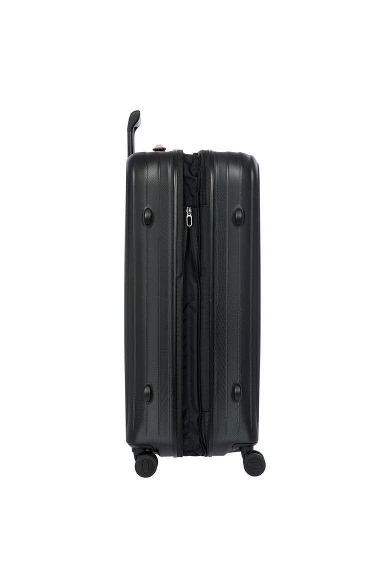 Taormina Hardside Expandable 30" Large Checked Spinner Luggage, Alternate, color, Black
