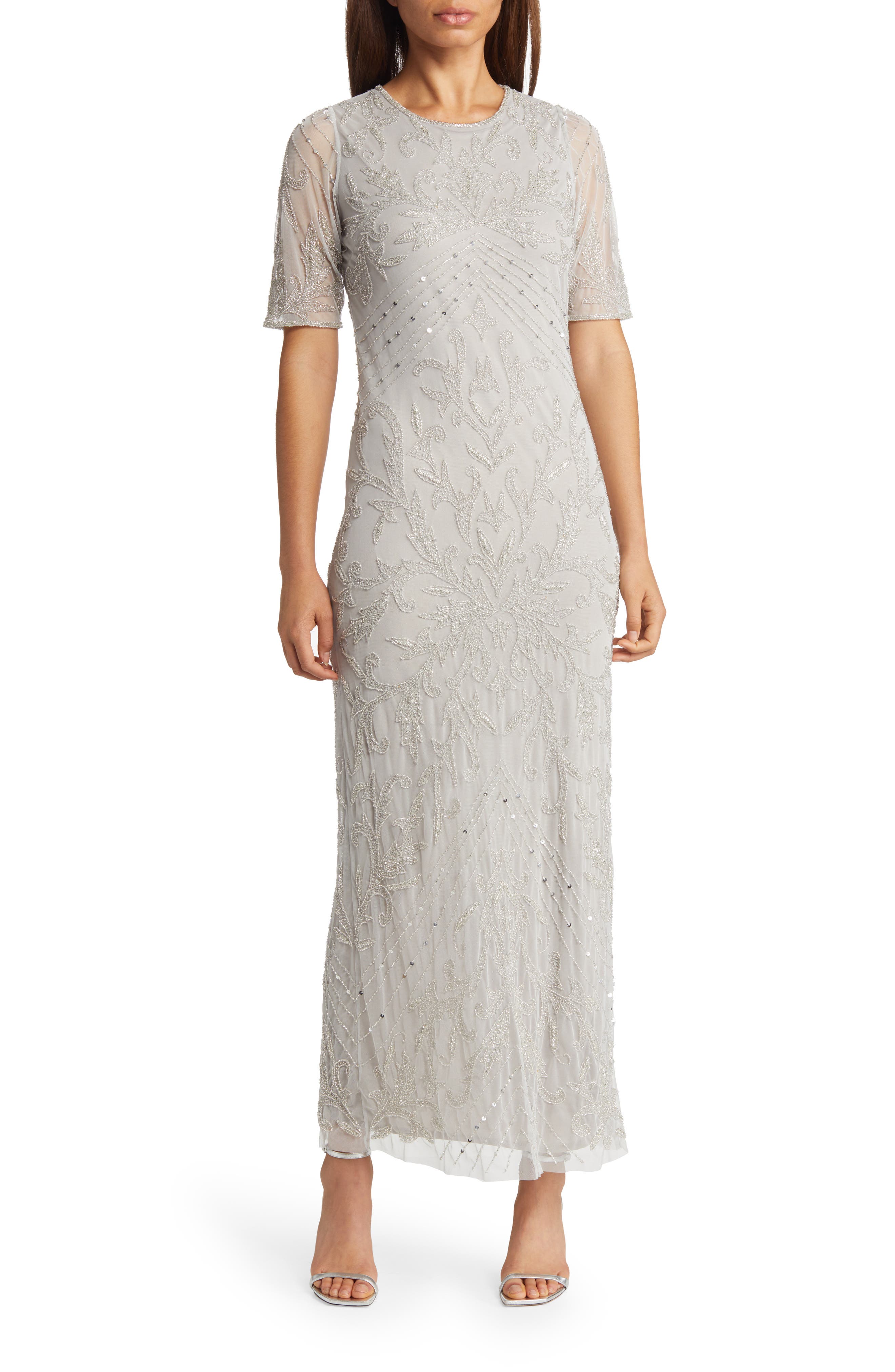 Pisarro Nights Embellished Chiffon Gown
