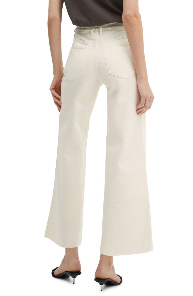MANGO Mid Rise Culotte Jeans, Alternate, color, 