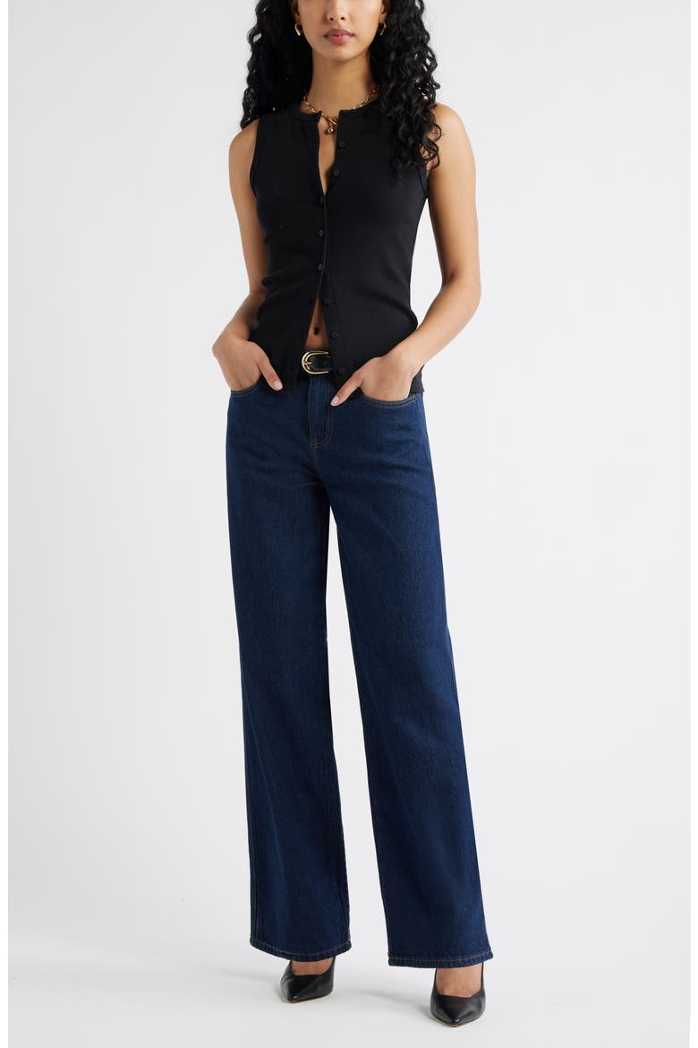 Mid Rise Wide Leg Jeans, Alternate, color, DREXEL WASH
