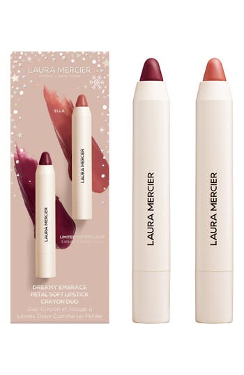 Laura Mercier Petal Soft Lipstick Crayon Duo $70 Value