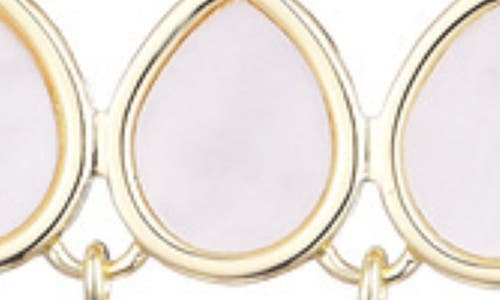 Adornia Mother Of Pearl Chandelier Drop Earrings In Gold