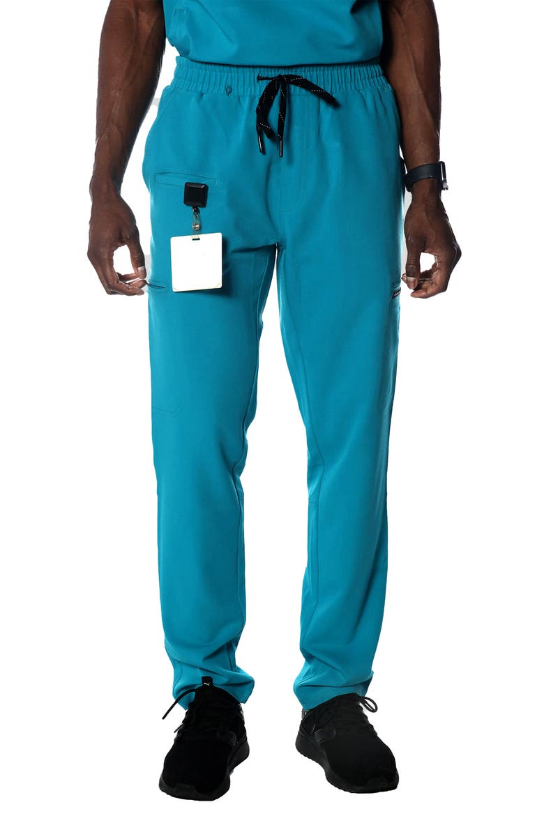 Hampton Open Bottom Scrub Pants, Main, color, Teal