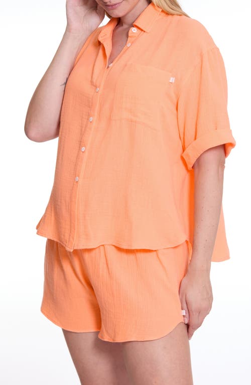 Cache Coeur Ice Cream Organic Cotton Gauze Maternity Short Pajamas