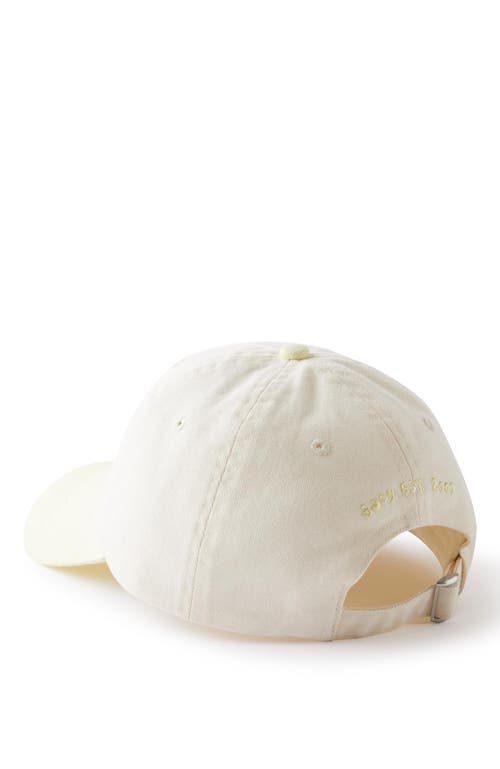 Shop Cotton On Body Active Graphic Cap In Coconut Milk Yellow Pearl
