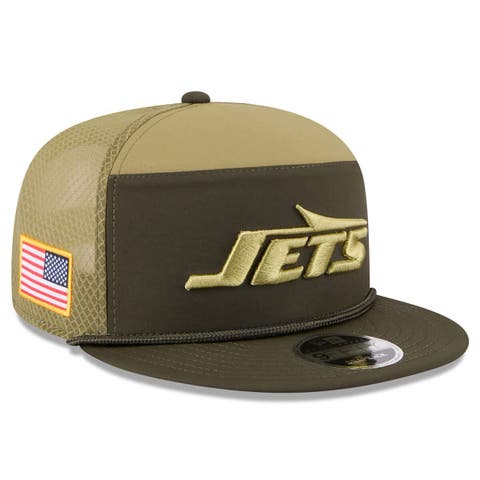 Men's New Era  Dark Green New York Jets 2025 Salute to Service Split Panel 9FIFTY Snapback Hat
