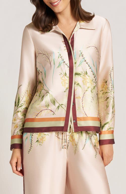 Matty M . Palmera Button Down Shirt In Natural
