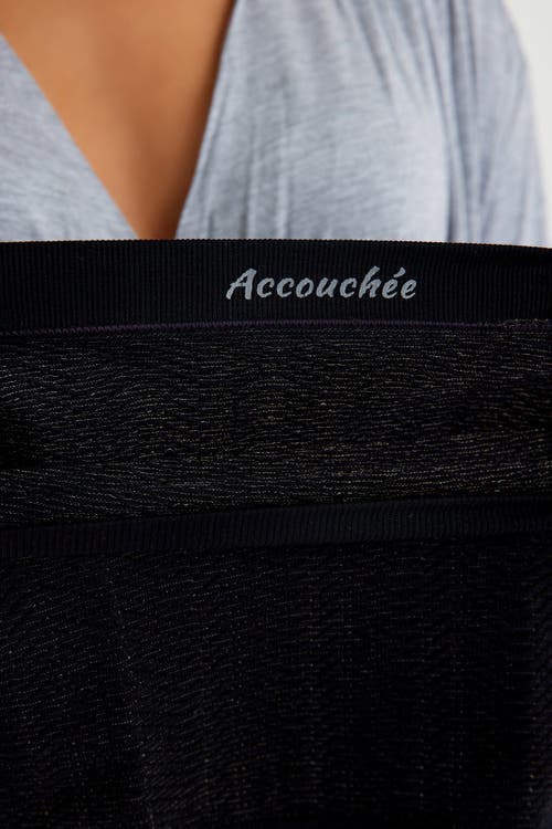 Accouchée Silver & Collagen Belly Reformer In Black