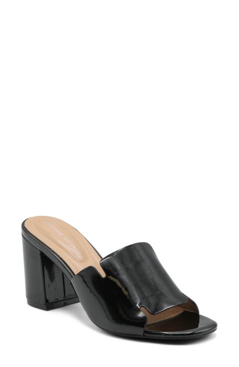 Abstract Block Heel Sandal (Women)