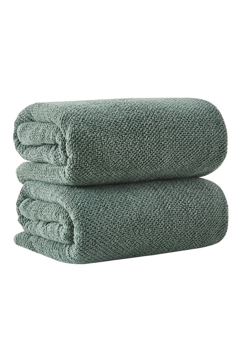 Cotton 2-Pack Oversized Bath Sheet Set, Main, color, EUCALYPTUS