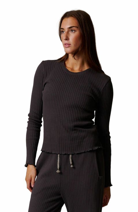 Cotton Rib Long Sleeve