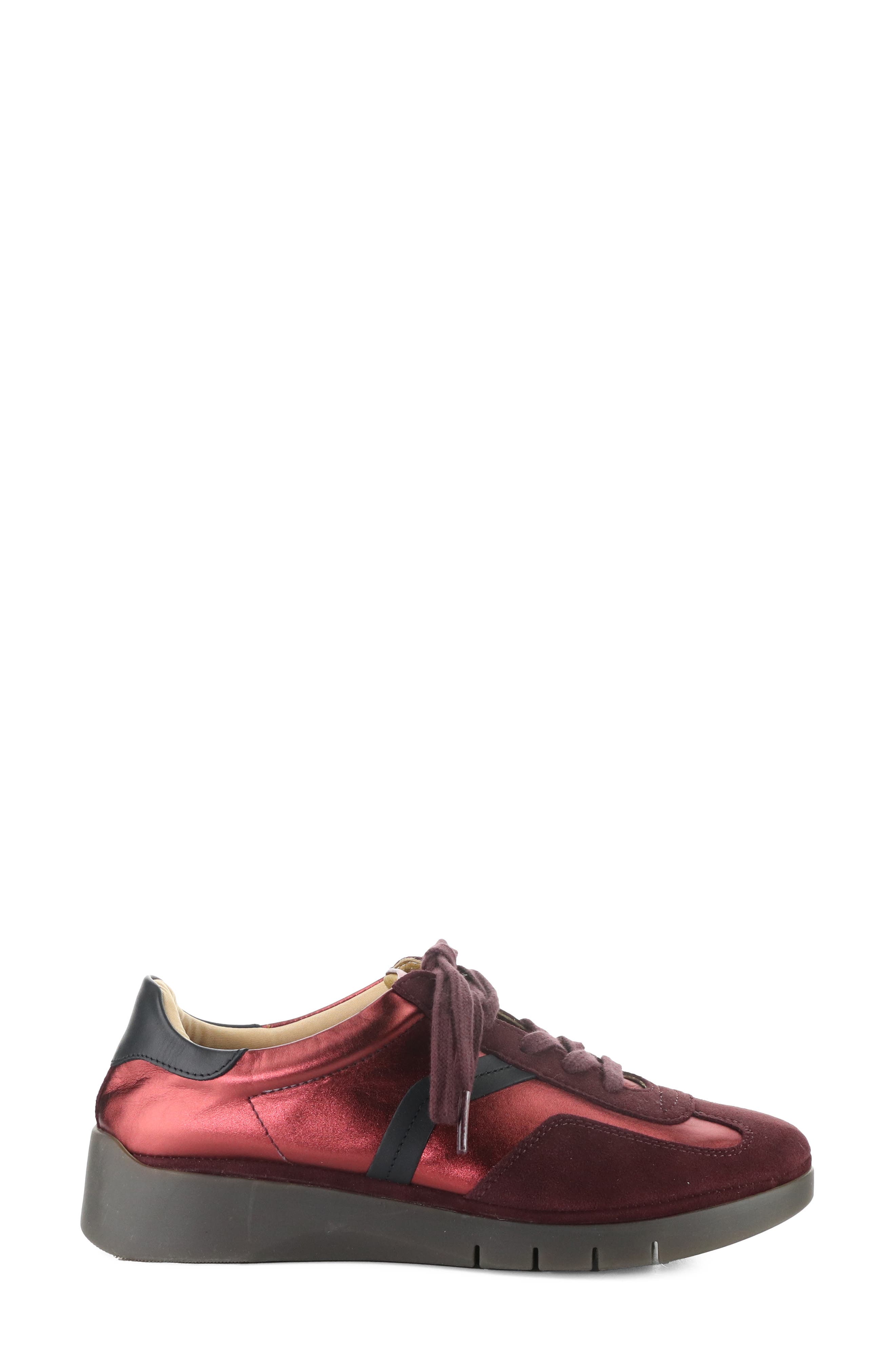 Lyrox Leather Sneaker, Alternate, color, 002 WINE MULTI