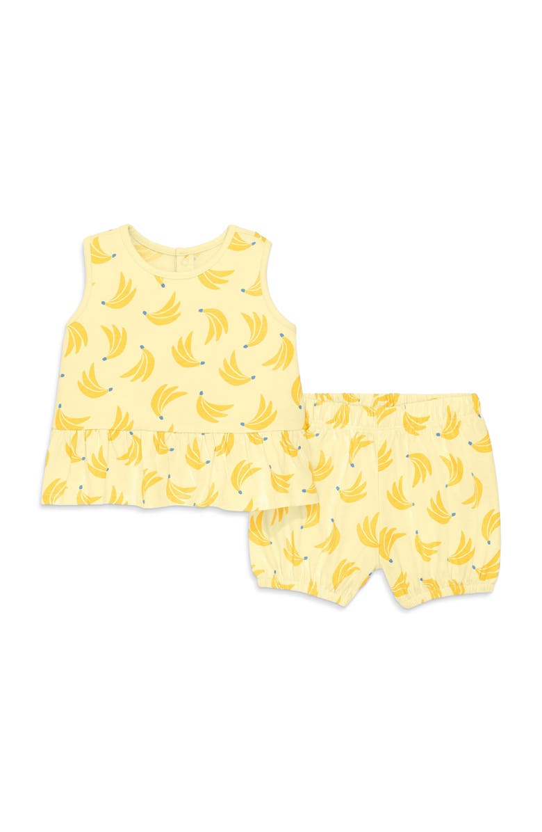 Primary Baby Tank And Shorts Set, Main, color, Light Banana Bananas