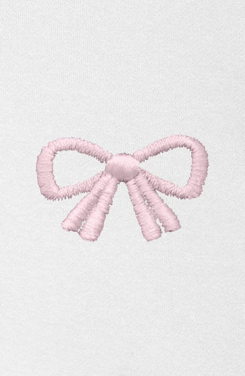Dalix Bow Midweight All Day Hoodie In White