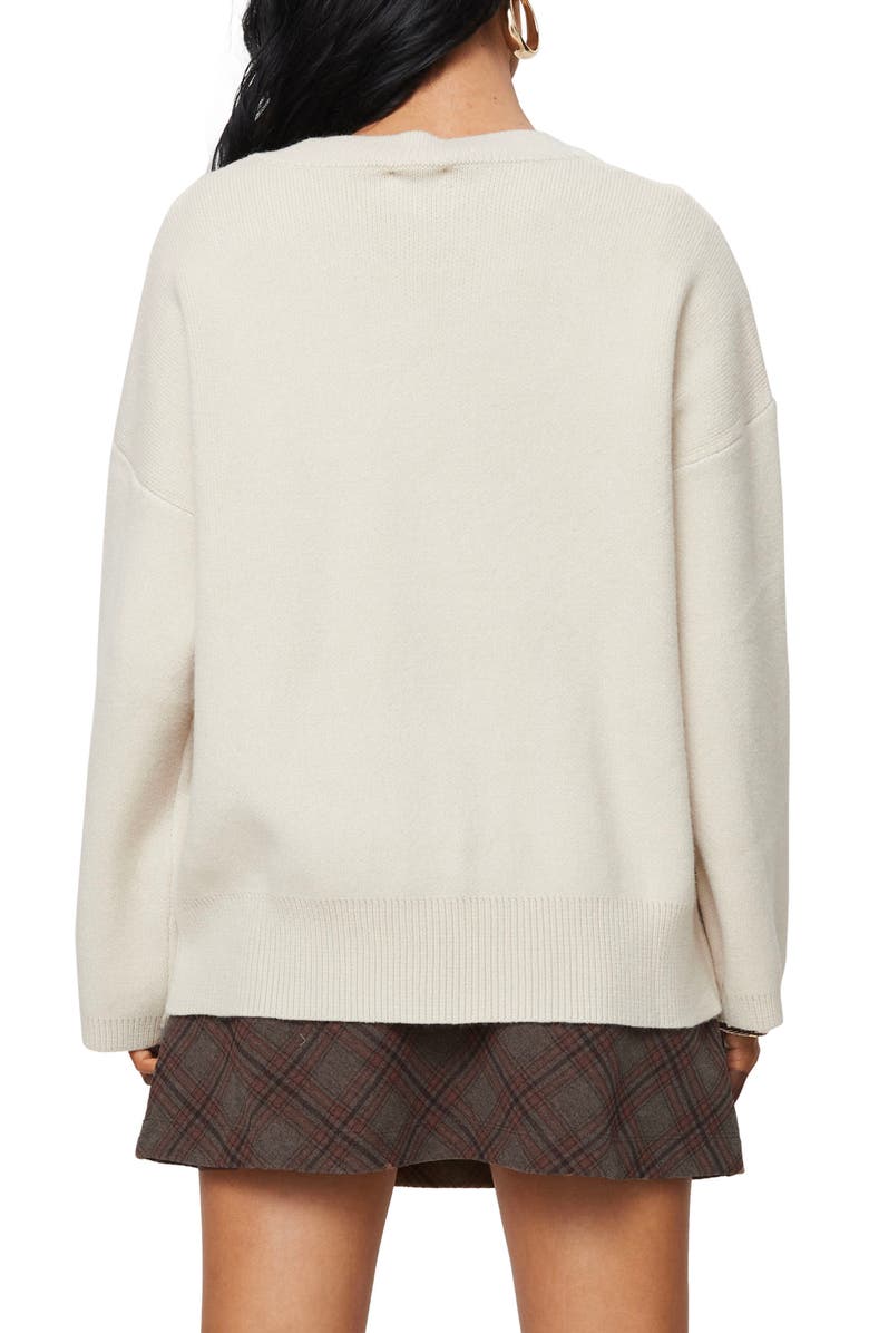 Princess Polly Burke Cardigan, Alternate, color, Cream