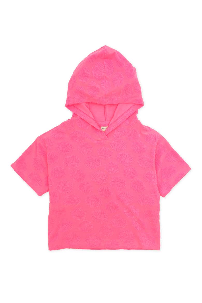 Kids' Cotton Terry Cloth Hoodie, Main, color, PINK SUNSET