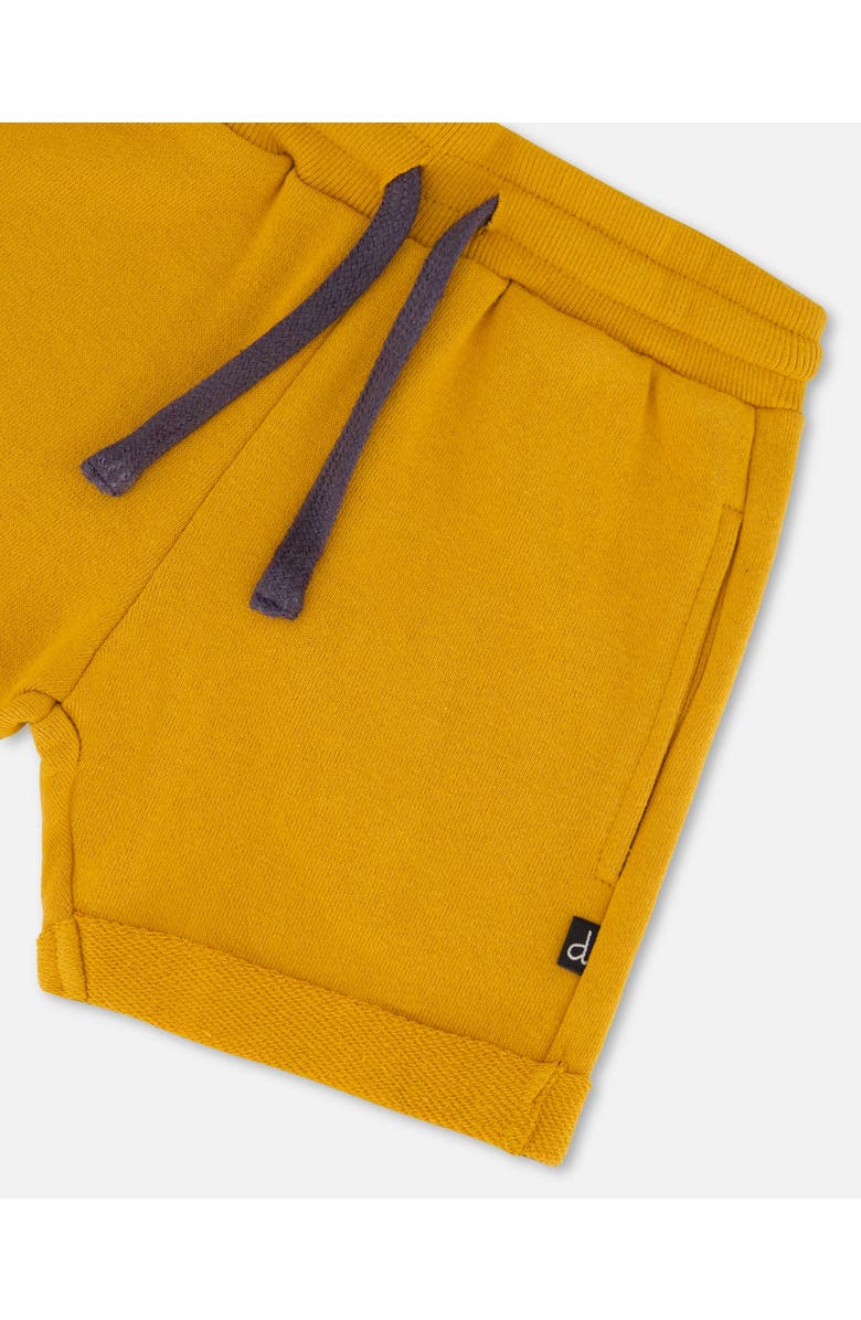 Deux par Deux Little Boy's French Terry Short Vibrant Orange, Alternate, color, 