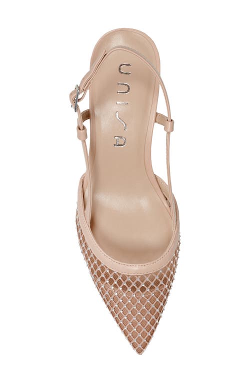 Unisa Rhinestone Mesh Slingback Pump
