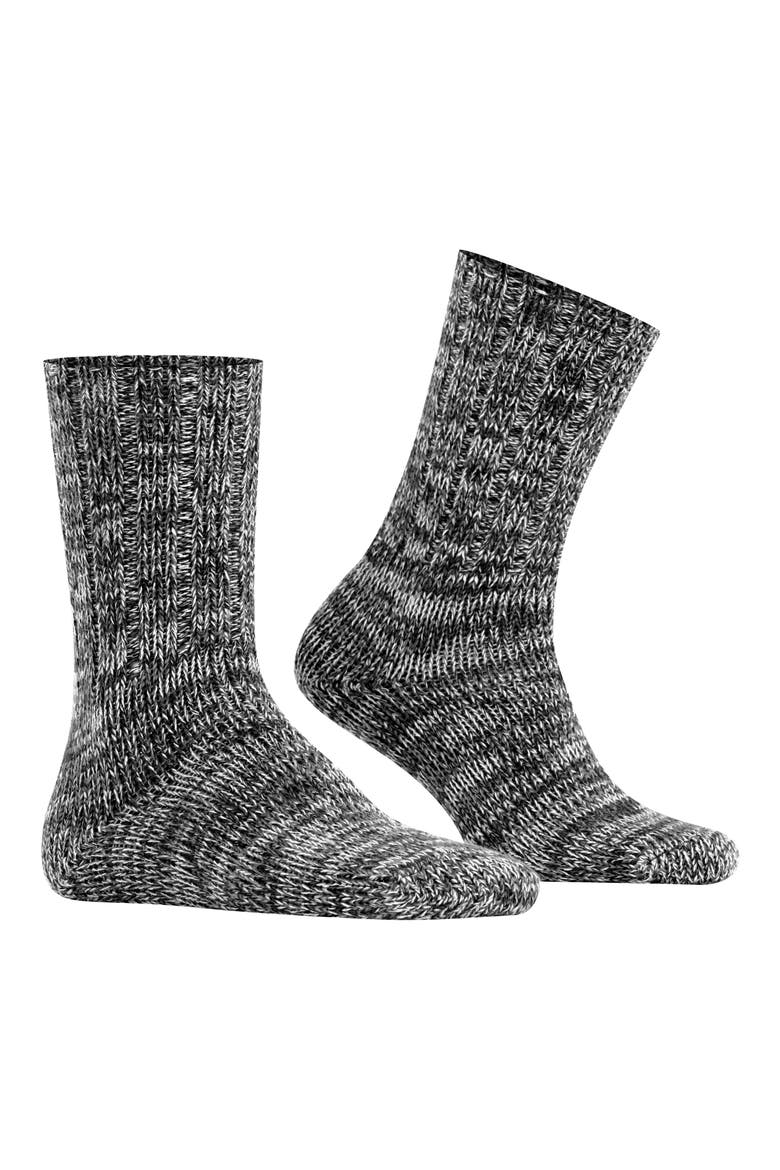Brooklyn Rib Boot Socks, Main, color, BLACK