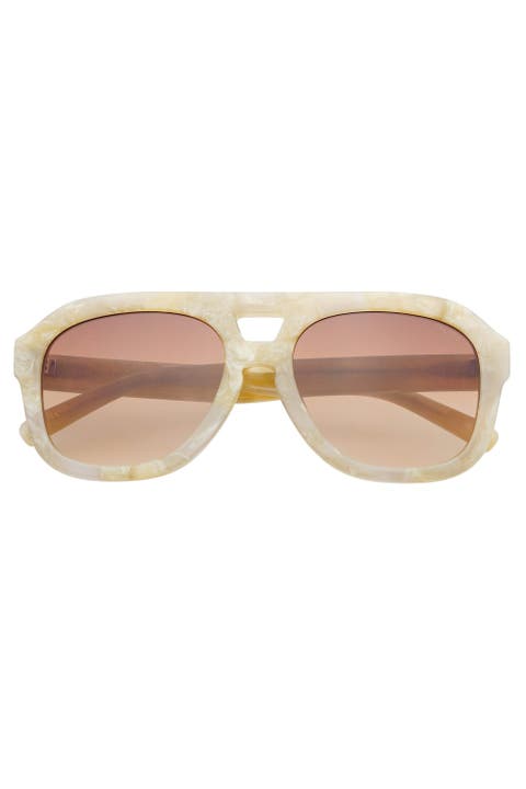 Voyager Oversized Aviator Sunglasses