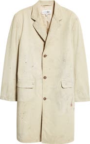 MM6 Maison Margiela Paint Splatter Gabardine Car Coat