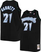 Mitchell & Ness Men's Mitchell & Ness Kevin Garnett Black Minnesota Timberwolves 1997/98 Big & Tall Hardwood Classics Swingman Jersey