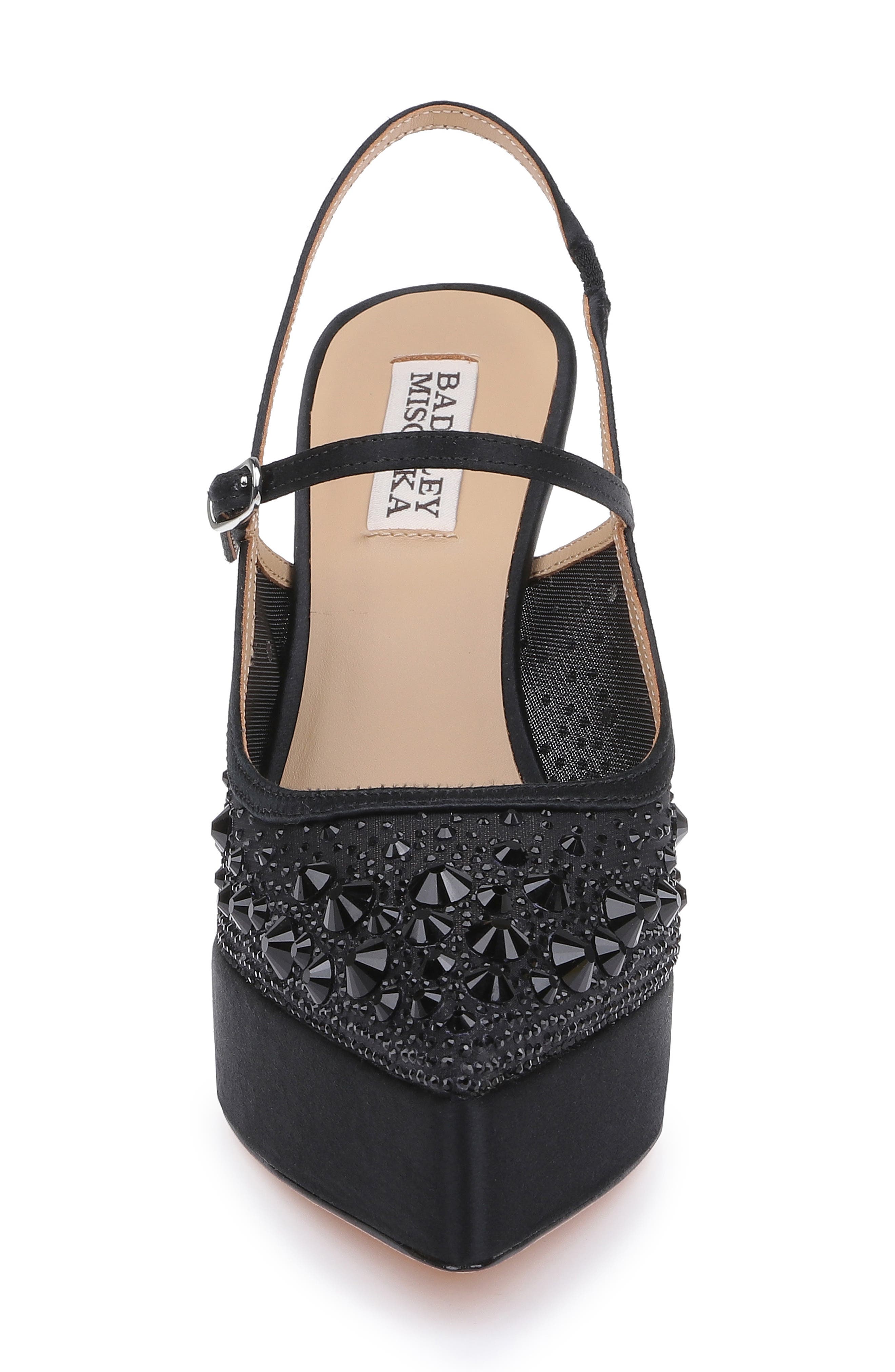 Rhylee Slingback Platform Pump, Alternate, color, BLACKSATIN