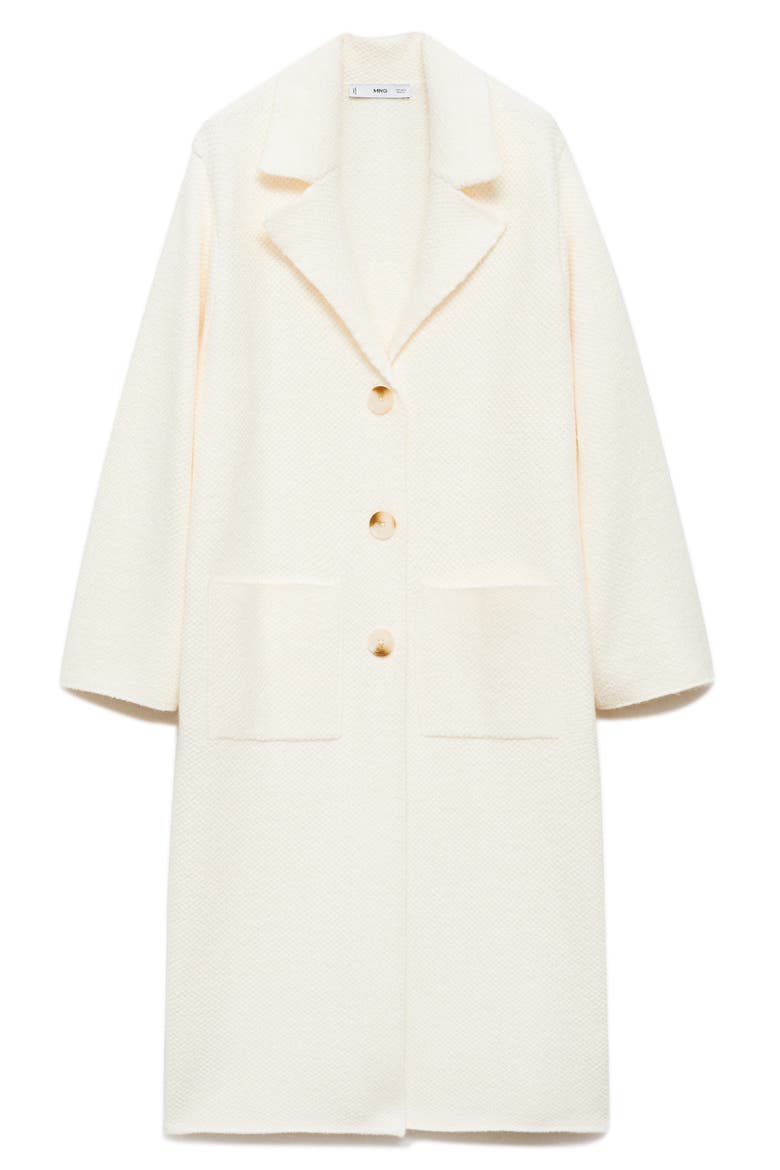 Longline Sweater Coat, Alternate, color, ECRU