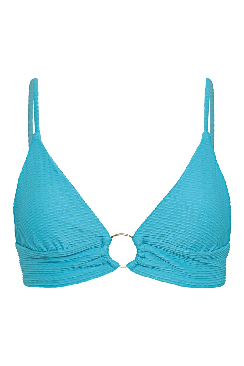 Aqua Dream Shine Reversible Bikini Top, Alternate, color, AQUAMARINE