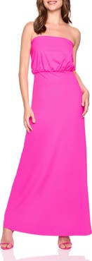 Susana Monaco Blouson Maxi Tube Dress