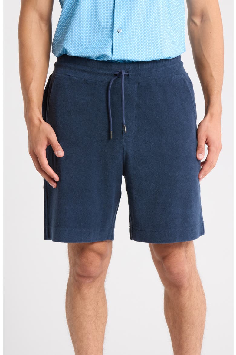 Cotton French Terry Shorts, Main, color, NAVY