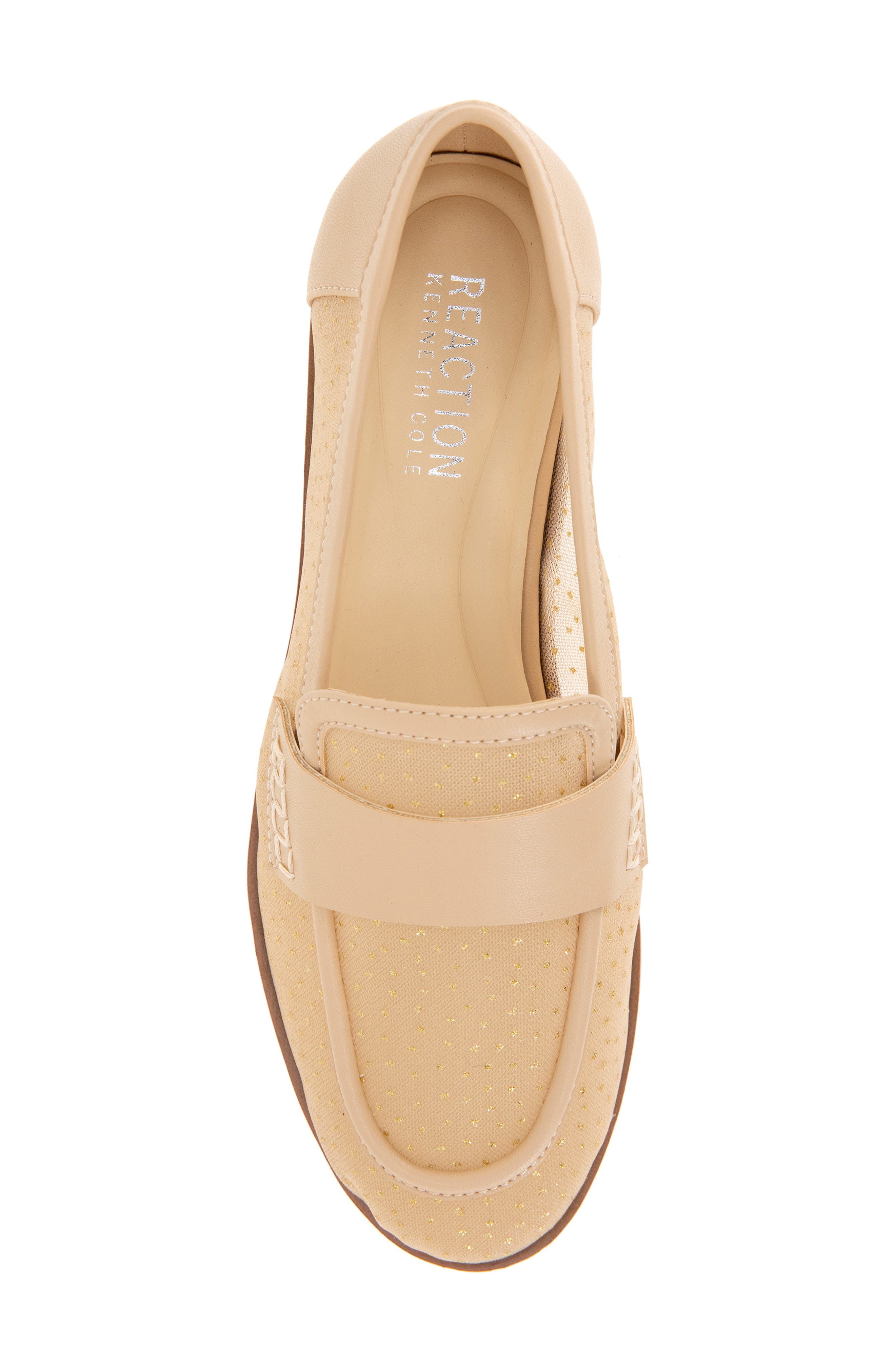 Reaction Kenneth Cole Great Penny Loafer, Alternate, color, Almond Sparkle