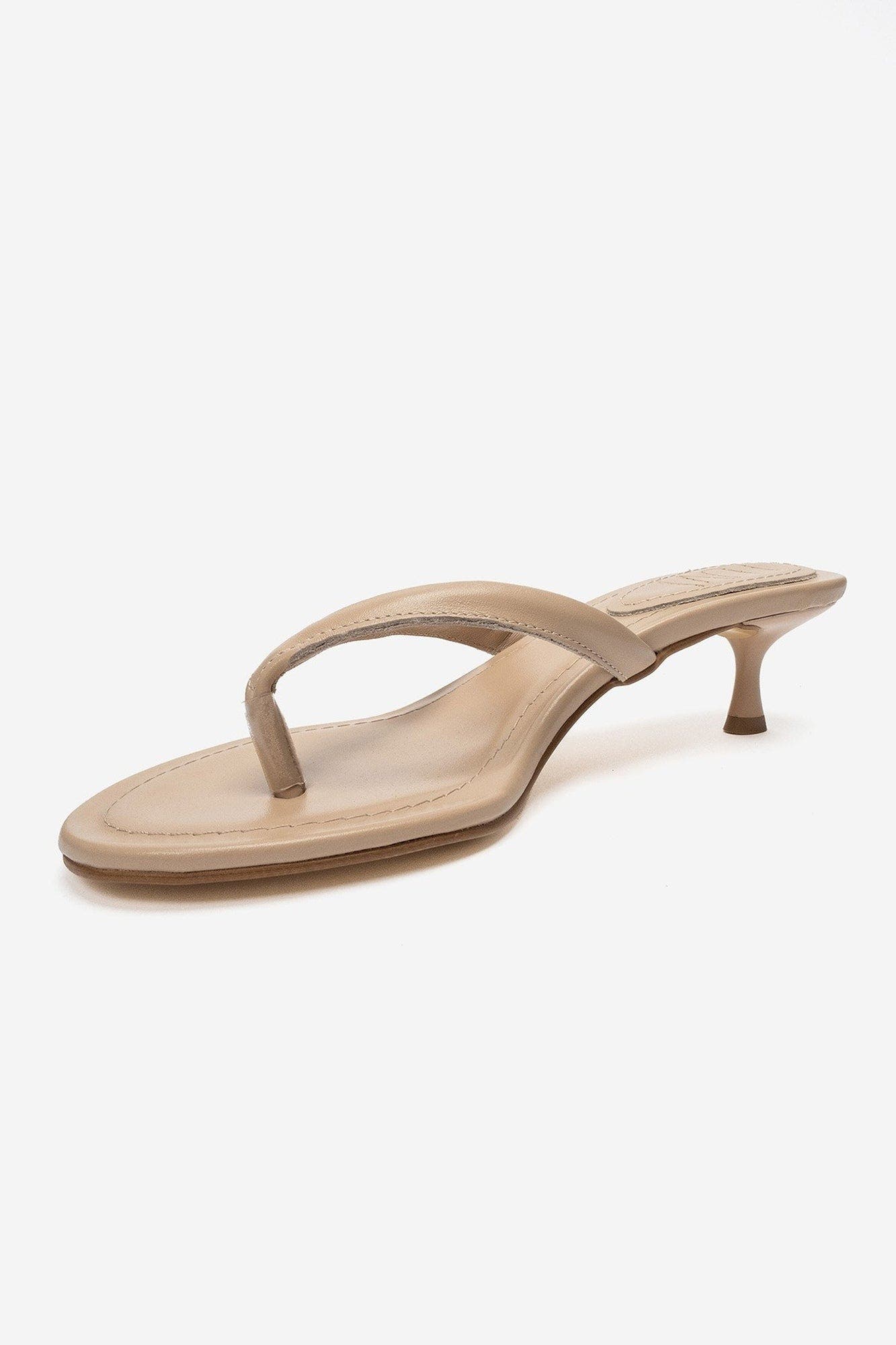 Norell Stiletto Thong Sandal, Alternate, color, Dark Beige