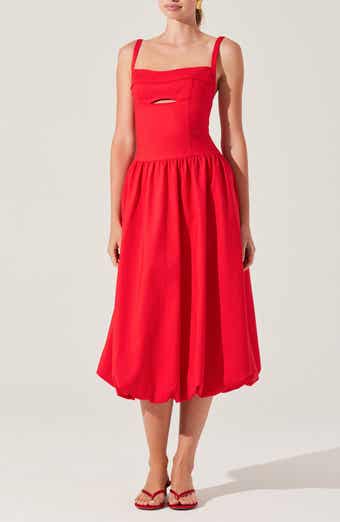 ASTR the Label Jevi Sleeveless Bubble Midi Dress