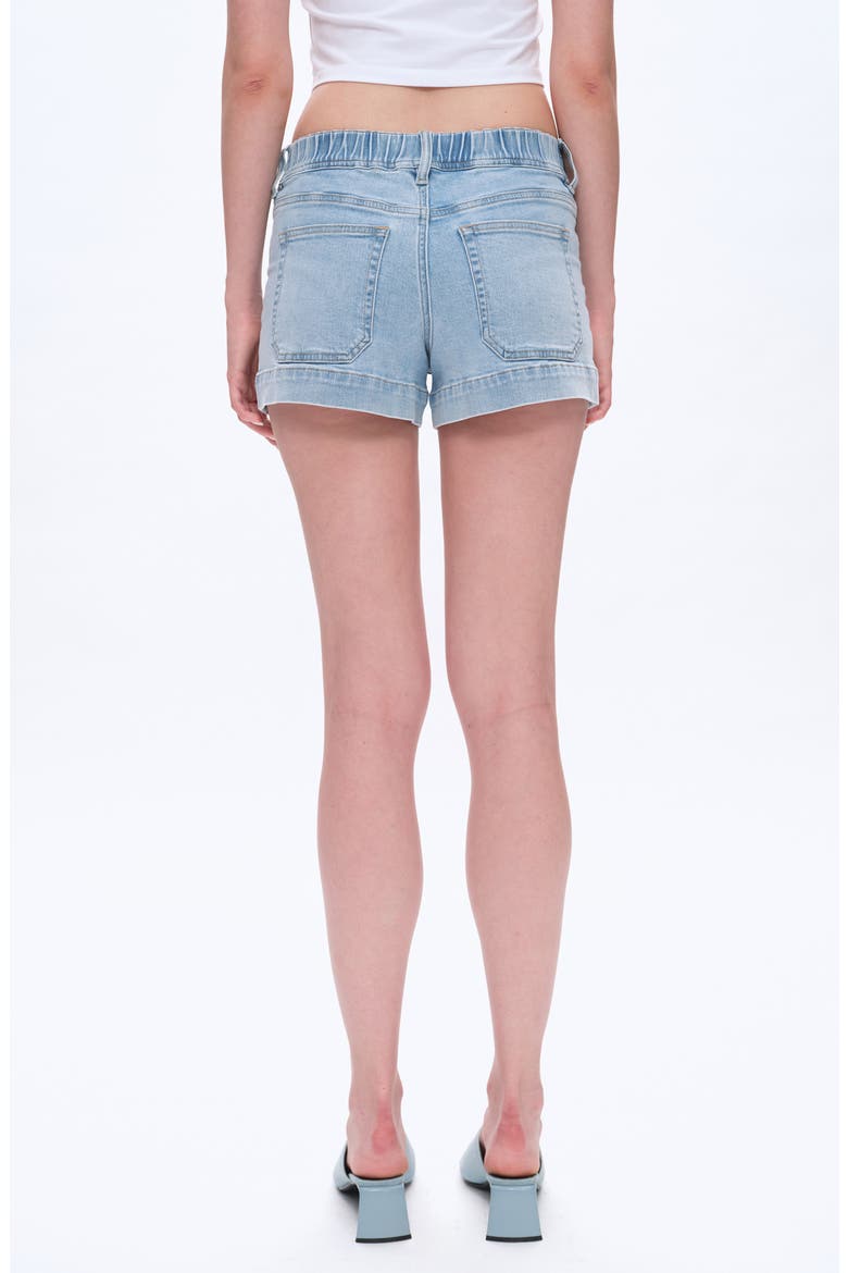 Mid Rise Denim Shorts, Alternate, color, LIGHT BLUE
