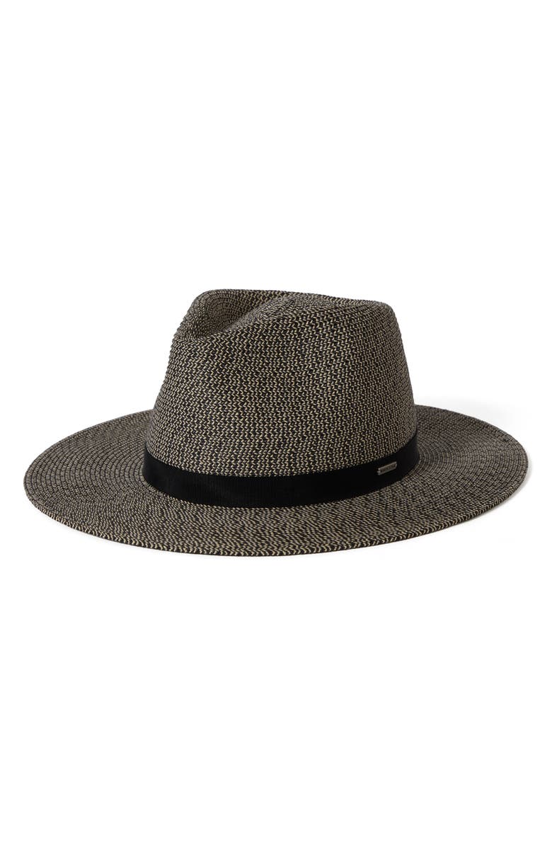 Brixton Carolina Packable Straw Hat, Main, color, 