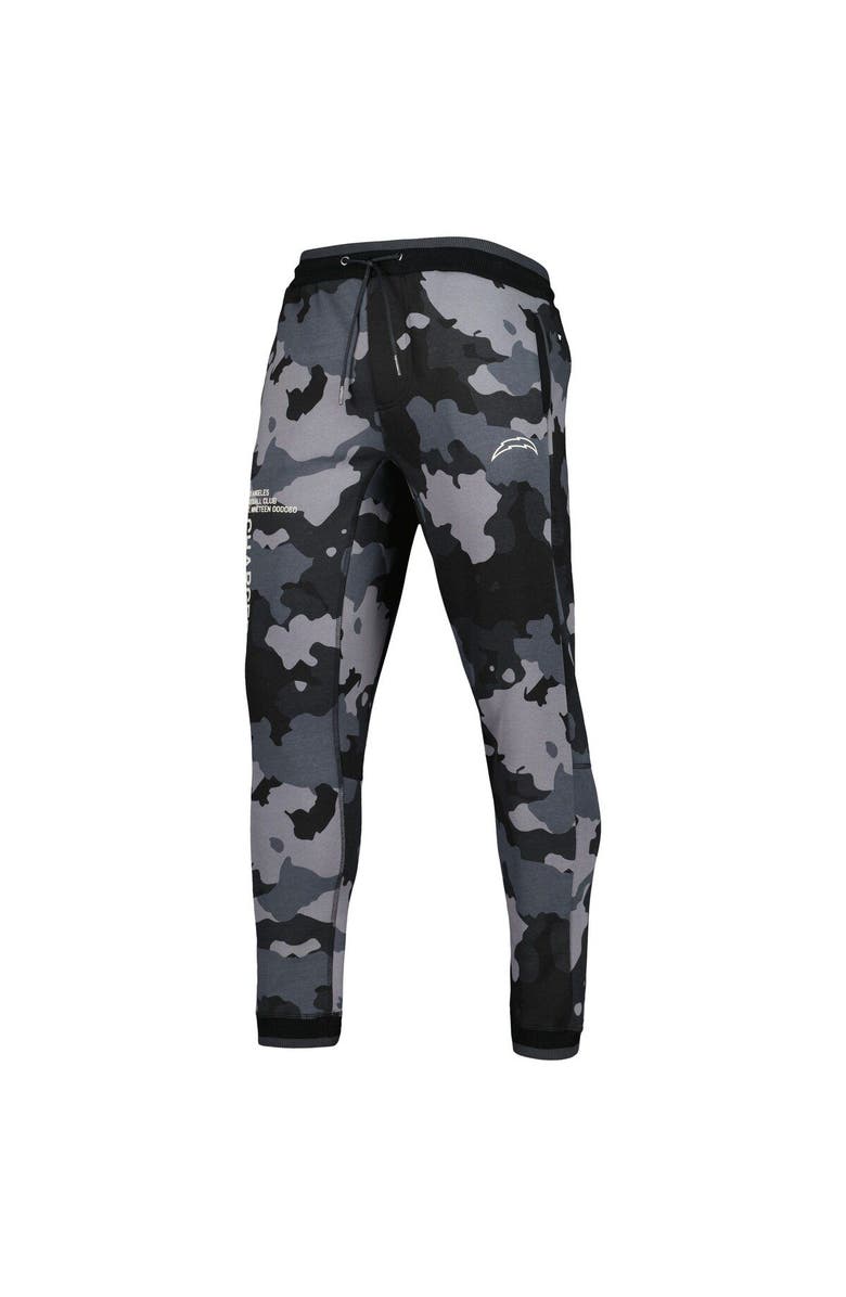 THE WILD COLLECTIVE Unisex The Wild Collective Black Los Angeles Chargers Camo Jogger Pants, Alternate, color, Black