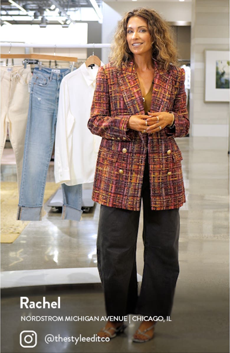 Aimee Relaxed Fit Double Breasted Blazer, sales video thumbnail